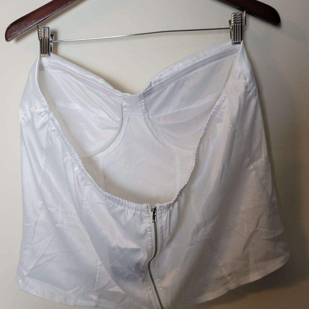 Fashion Nova Elegant White Bustier Blouse - Picture 3 of 3